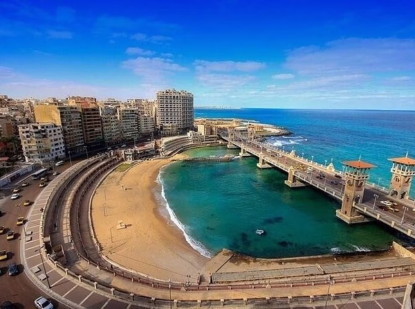 2 Days Tour From Luxor to Cairo & Alexandria Alexandria Corniche and Stanley Bridge Mediterranean coast Egypt