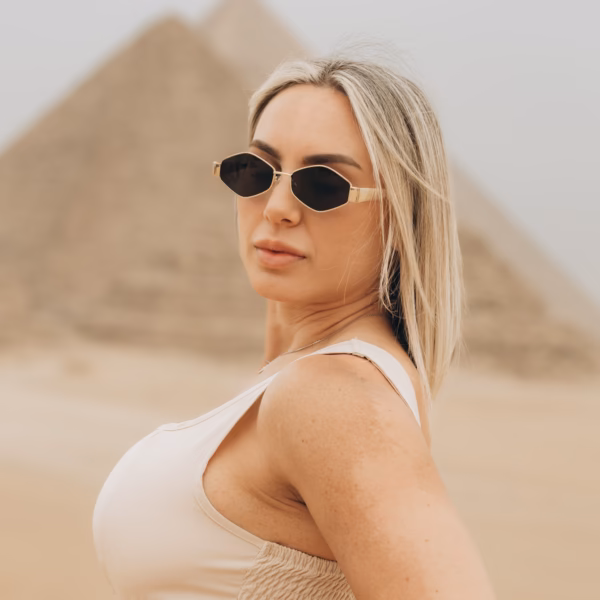 2 Days Tour From Luxor to Cairo by Plane Giza Pyramids traveler portrait Egypt luxury experience