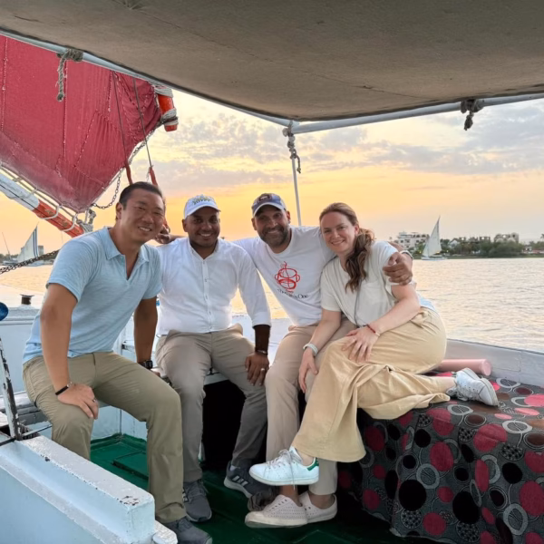 Nile felucca boat Aswan Egypt sunset sailing tourists experience