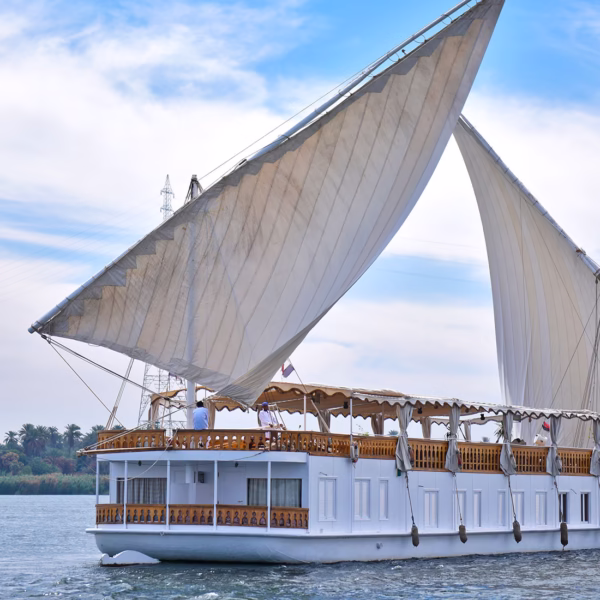 Dahabiya The Orient Nile Cruise Luxor to Aswan sailing on the Nile