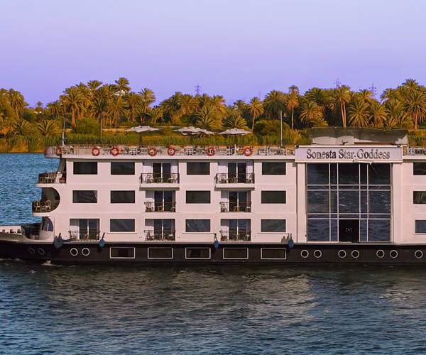 4 Days MS Sonesta Star Goddess Nile cruise sailing on the river