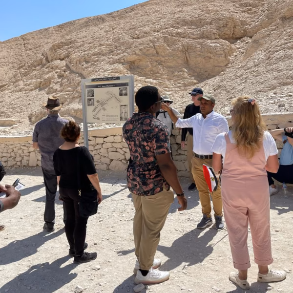 tourists Valley of the Kings Luxor Egypt guided tour West Bank experience