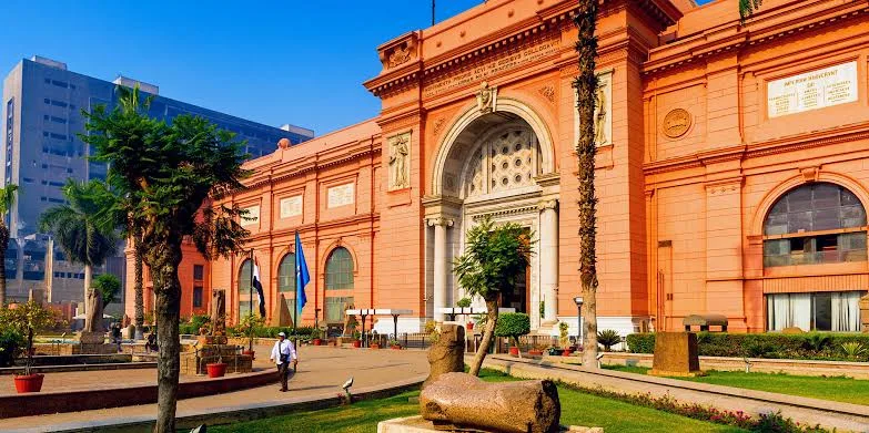 Exterior of the Egyptian Museum in Tahrir Square, Cairo